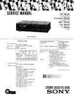 Sony TC-RX55ES - Service Manual 